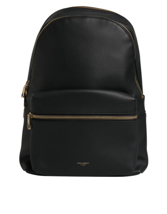 Sac à dos de voyage Dolce &amp; Gabbana en cuir noir avec logo imprimé DG
