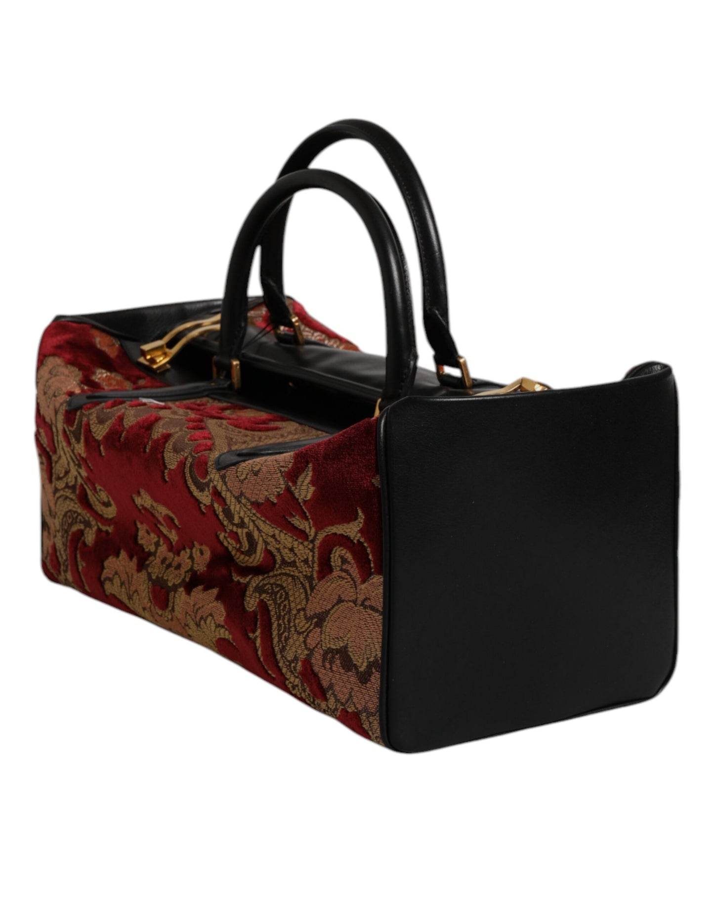 Sac fourre-tout de voyage Dolce &amp; Gabbana en cuir brocart et velours multicolore