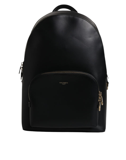 Sac à dos de voyage Dolce &amp; Gabbana en cuir noir avec logo imprimé DG