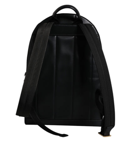Sac à dos de voyage Dolce &amp; Gabbana en cuir noir avec logo imprimé DG