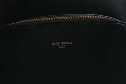 Sac à dos de voyage Dolce &amp; Gabbana en cuir noir avec logo imprimé DG