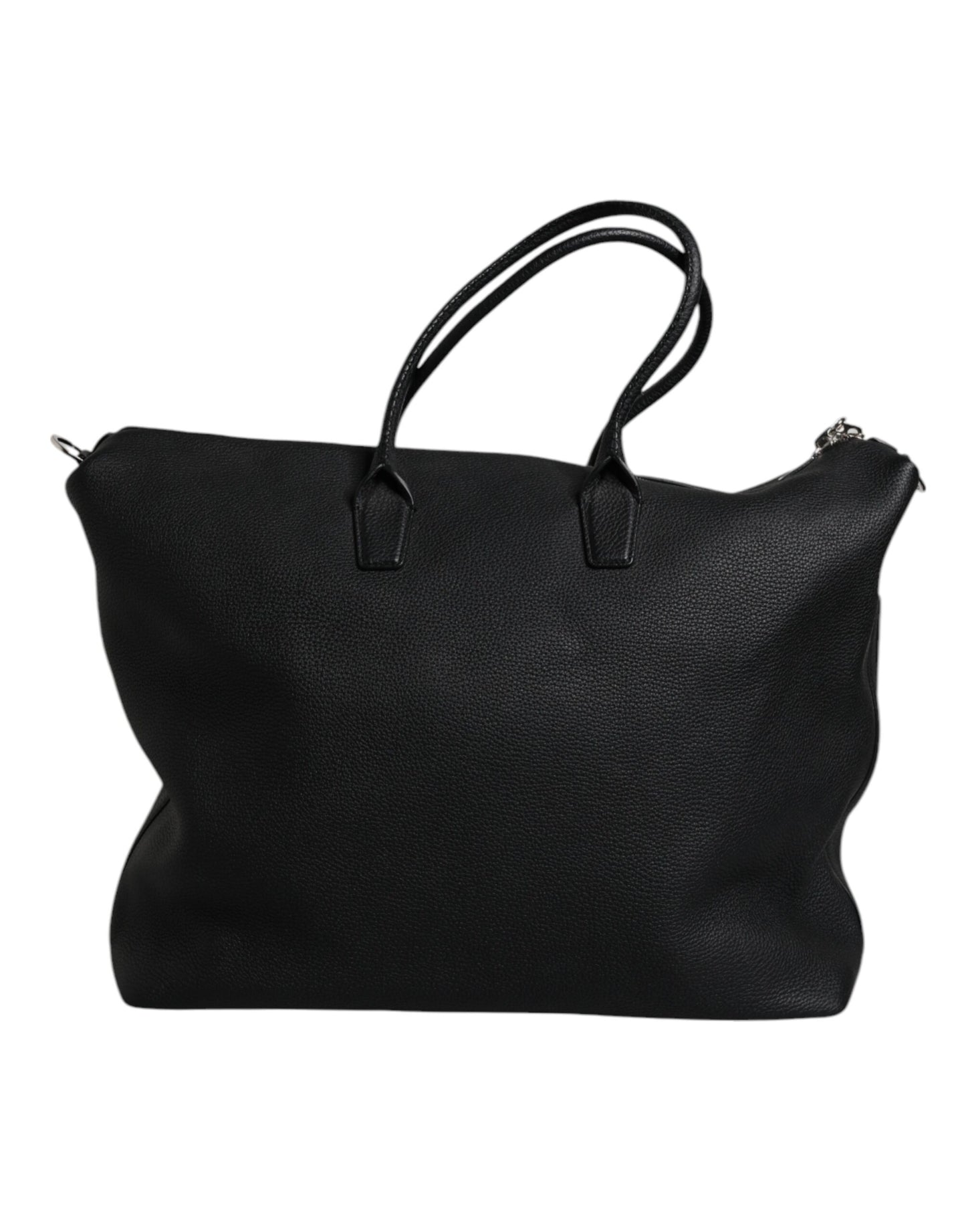 Sac de voyage à bandoulière en cuir de veau noir Dolce &amp; Gabbana