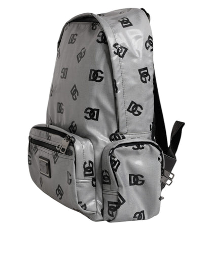 Sac à dos Dolce &amp; Gabbana en polyester gris et noir avec logo DG