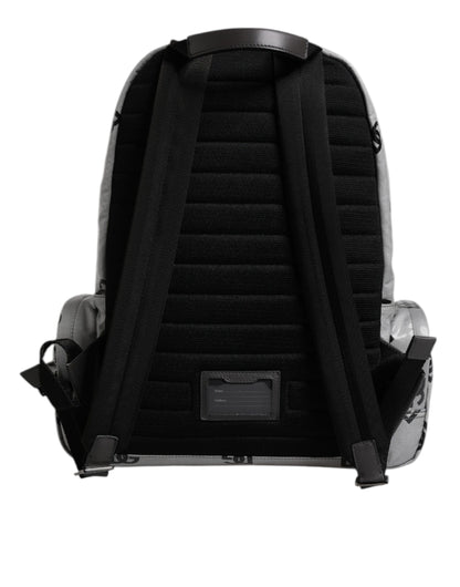 Sac à dos Dolce &amp; Gabbana en polyester gris et noir avec logo DG