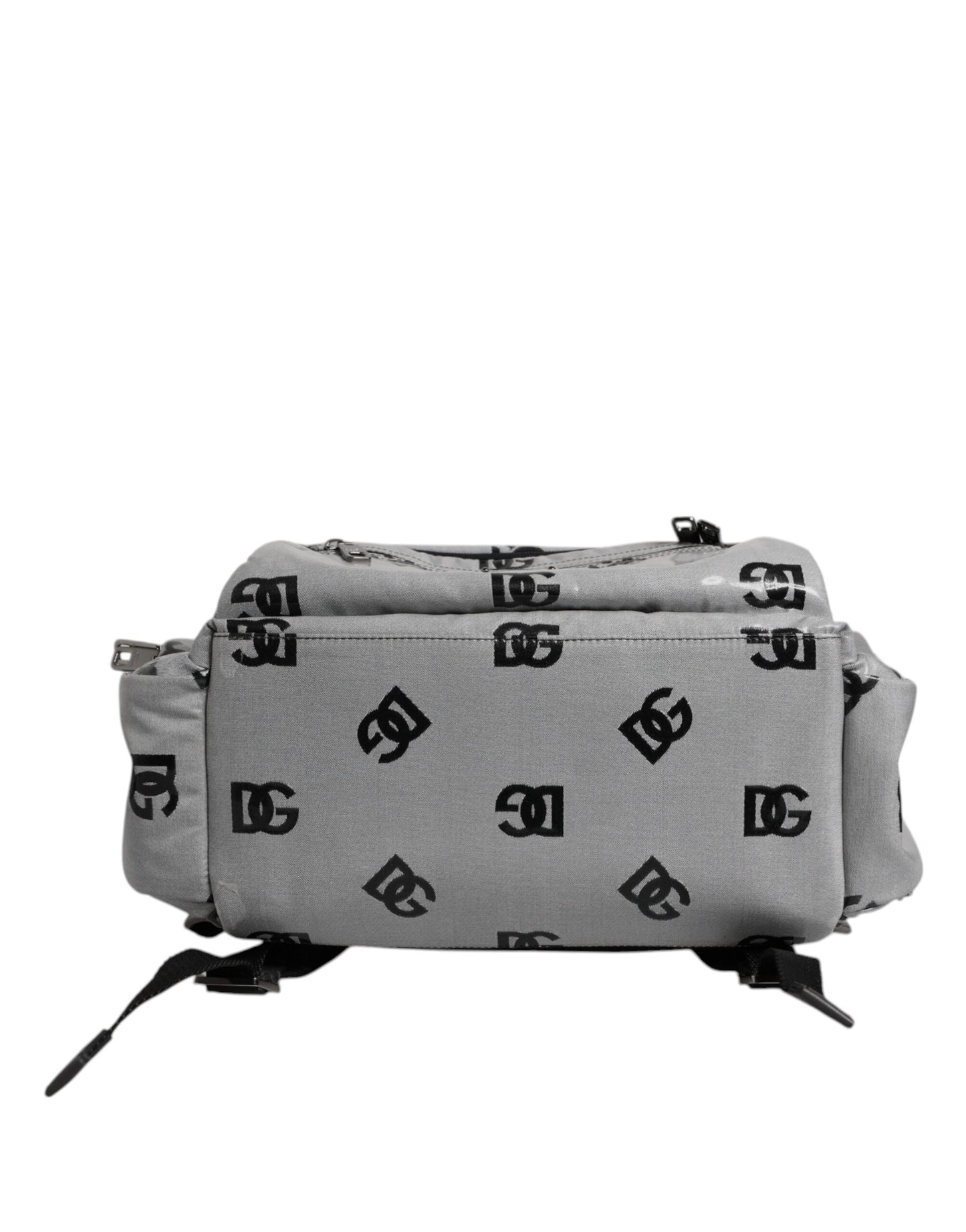 Sac à dos Dolce &amp; Gabbana en polyester gris et noir avec logo DG