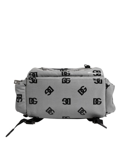 Sac à dos Dolce &amp; Gabbana en polyester gris et noir avec logo DG