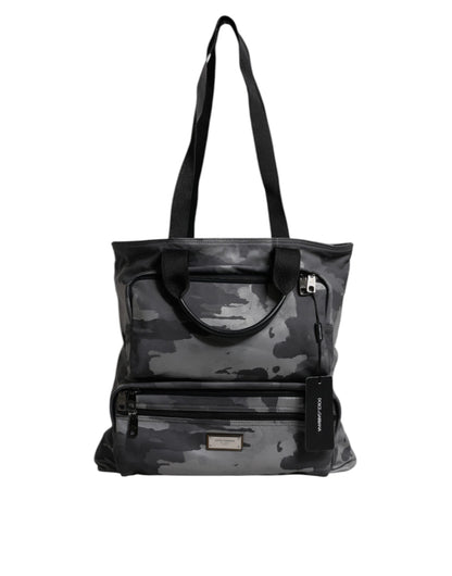 Sac à bandoulière à logo camouflage noir Dolce &amp; Gabbana