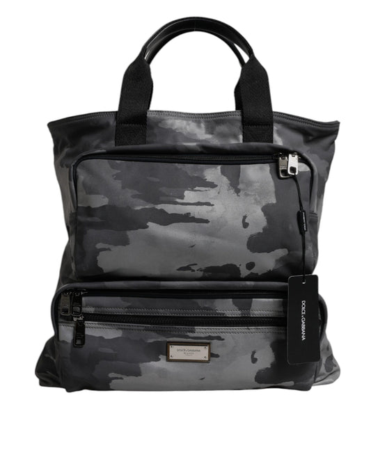 Sac à bandoulière à logo camouflage noir Dolce &amp; Gabbana