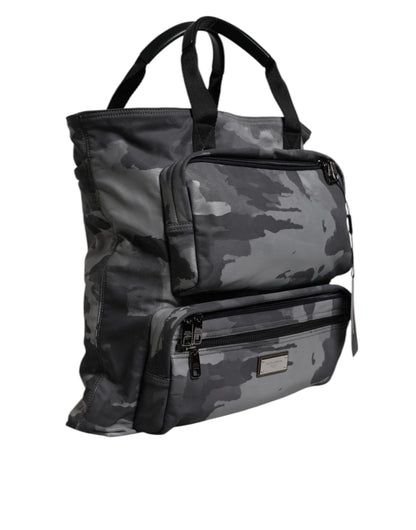 Sac à bandoulière à logo camouflage noir Dolce &amp; Gabbana