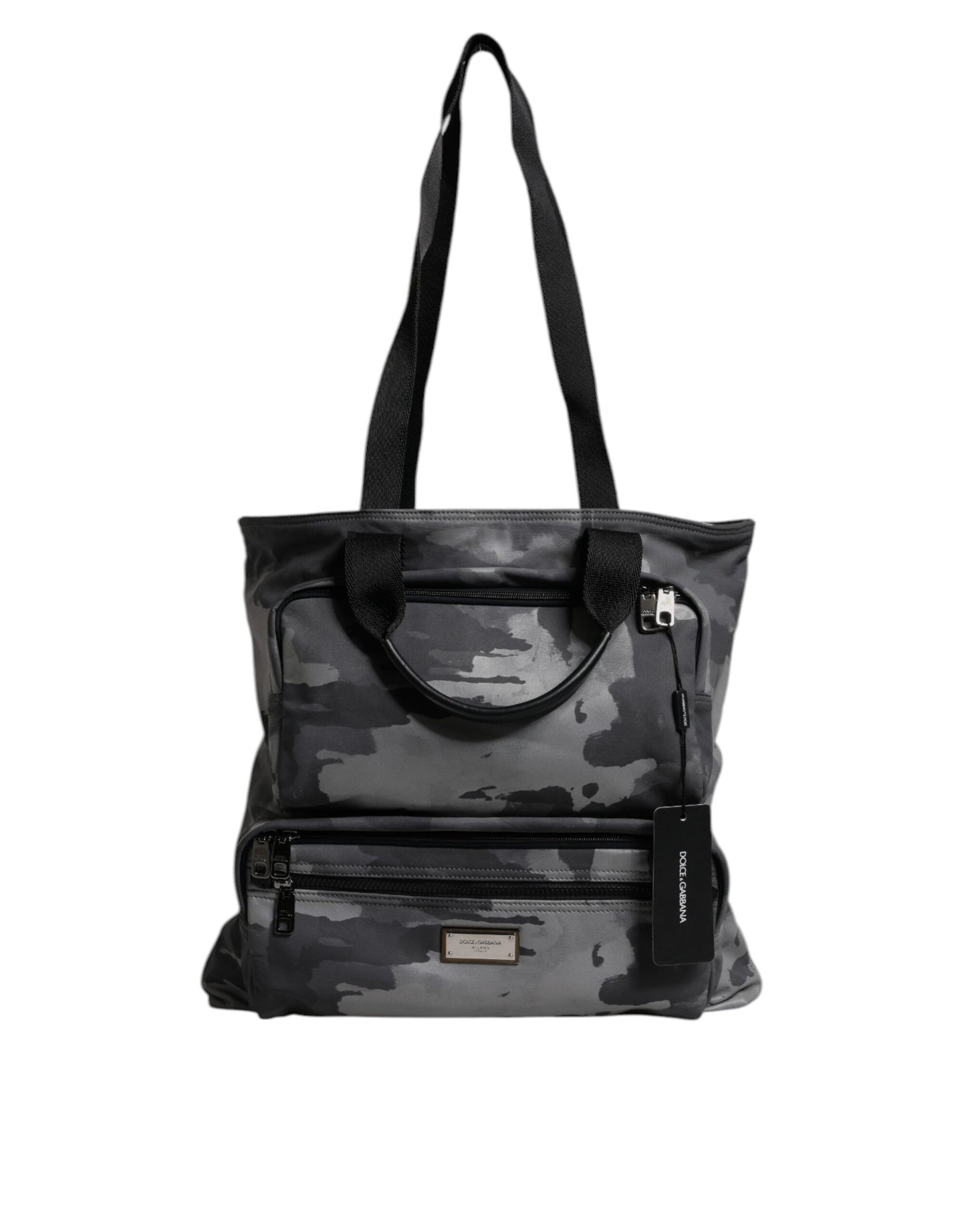 Sac à bandoulière à logo camouflage noir Dolce &amp; Gabbana
