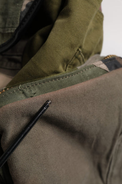 Sac à dos de voyage patchwork vert militaire Dolce &amp; Gabbana