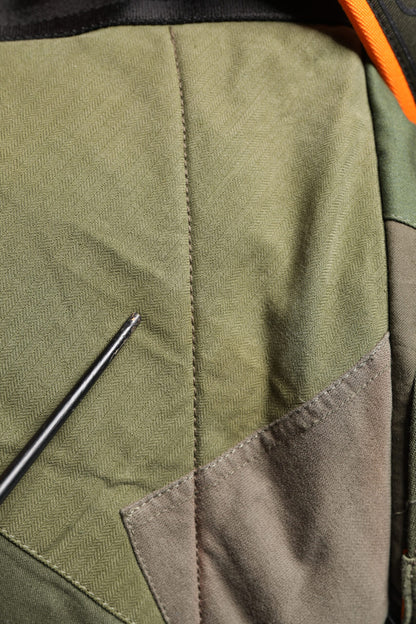 Sac à dos de voyage patchwork vert militaire Dolce &amp; Gabbana