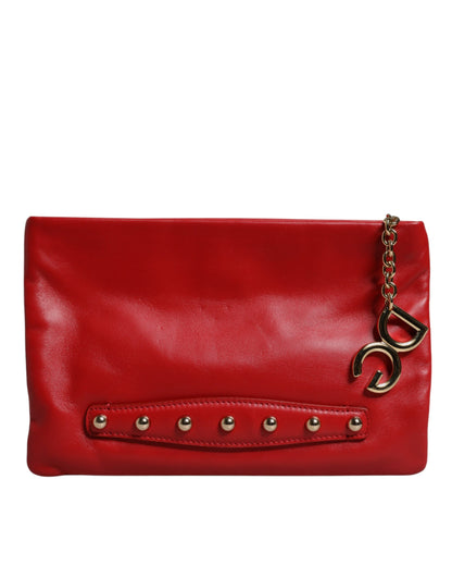 Pochette en cuir ornée Dolce &amp; Gabbana Red Revolutions