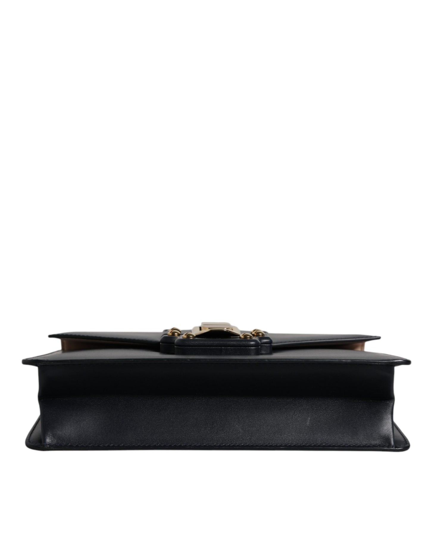 Dolce &amp; Gabbana Black Calfskin Leather Shoulder Strap Bag