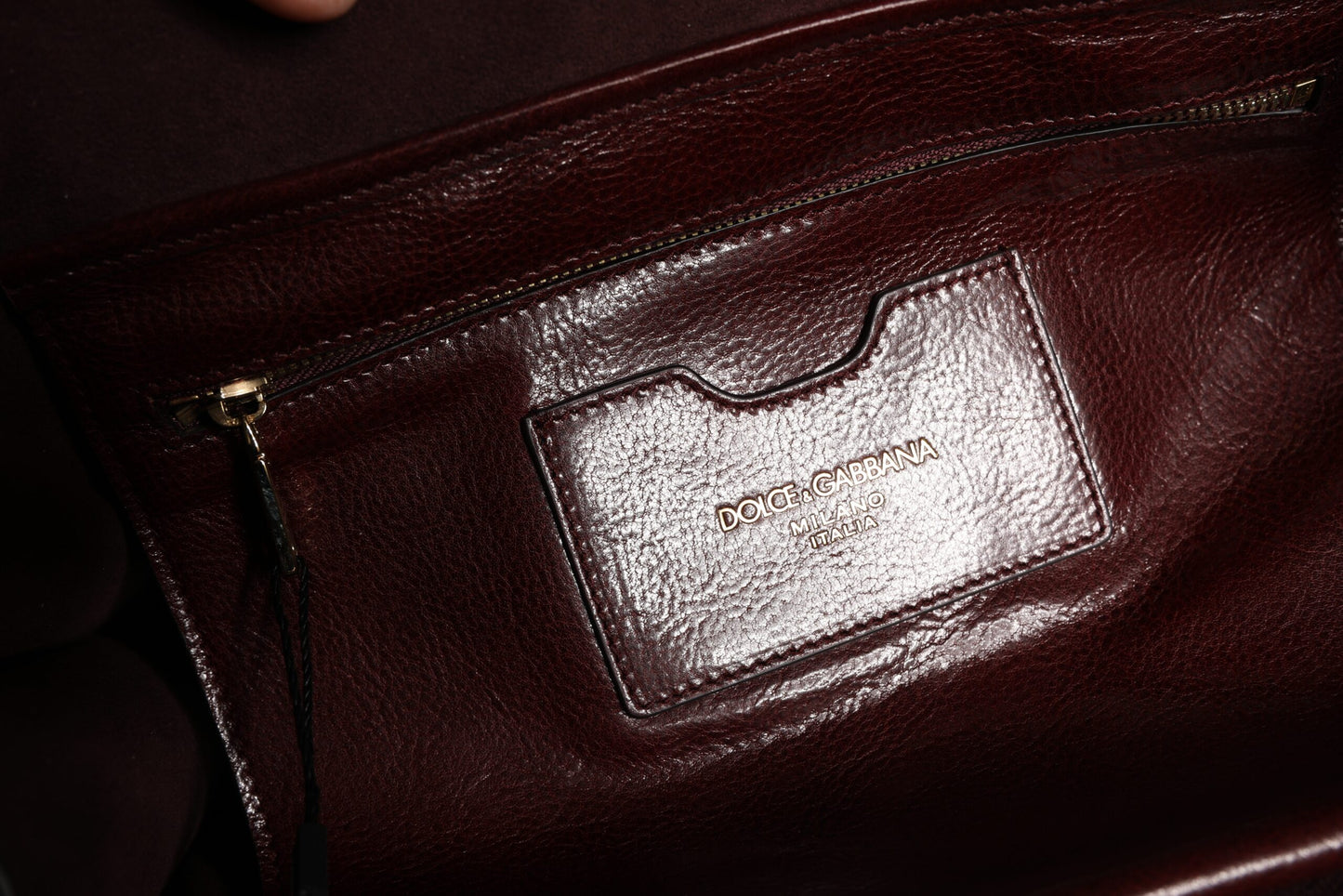 Sac fourre-tout à bandoulière en cuir léopard marron Dolce &amp; Gabbana