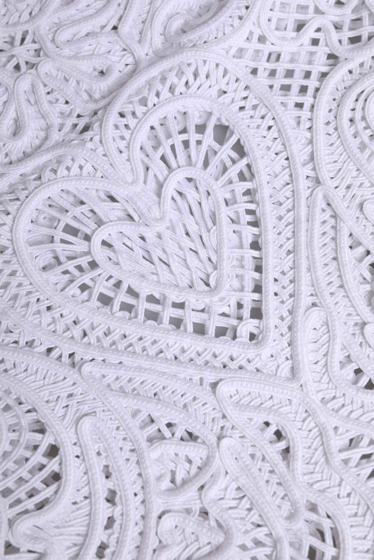 Dolce & Gabbana White Cordonetto Lace Beatrice Tote Shopping Bag by Dolce & Gabbana