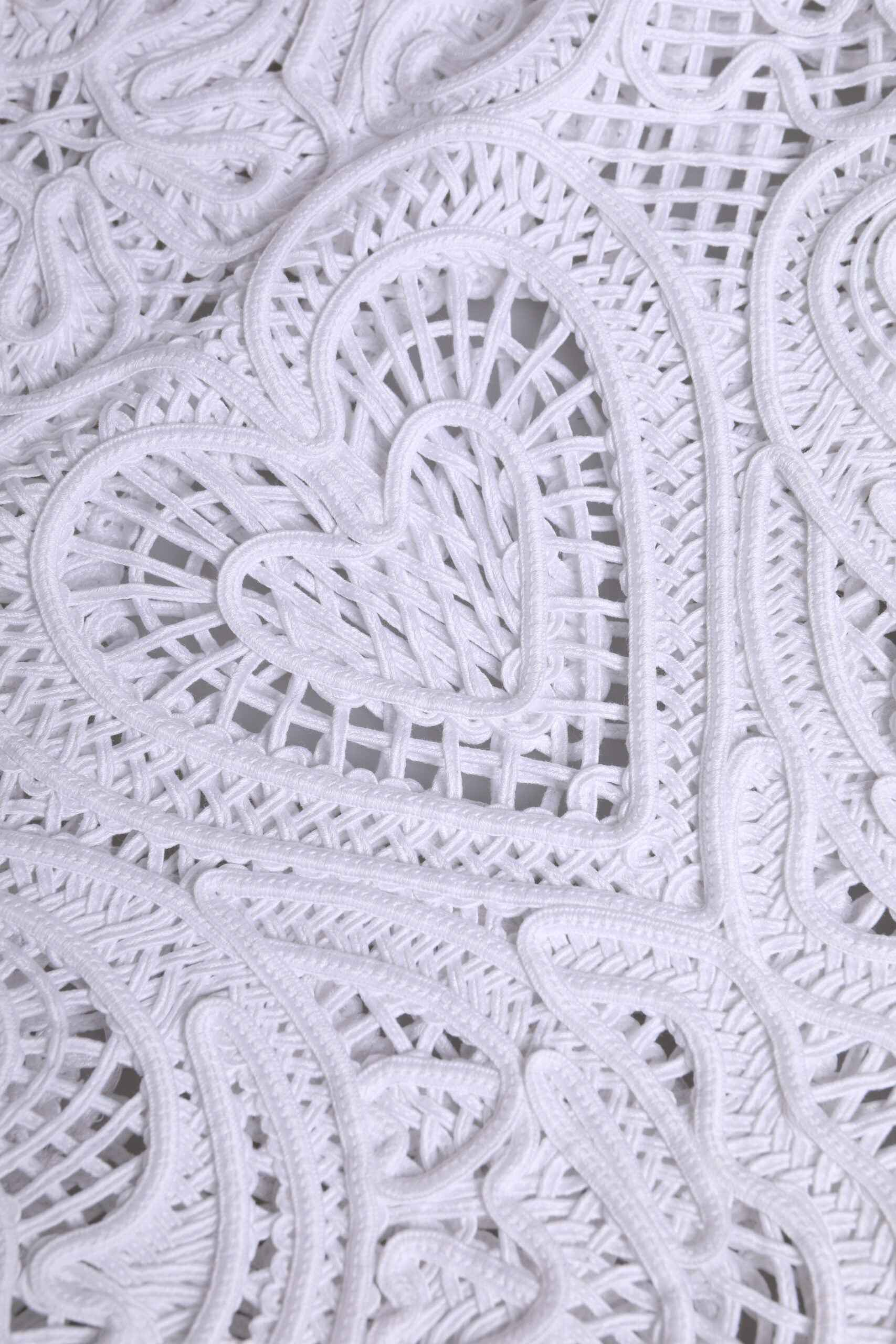 Dolce & Gabbana White Cordonetto Lace Beatrice Tote Shopping Bag by Dolce & Gabbana