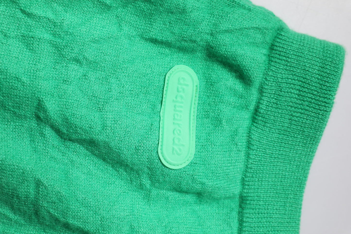 Dsquared² Green Cotton Elastic Waist Men Casual Pants by Dsquared²