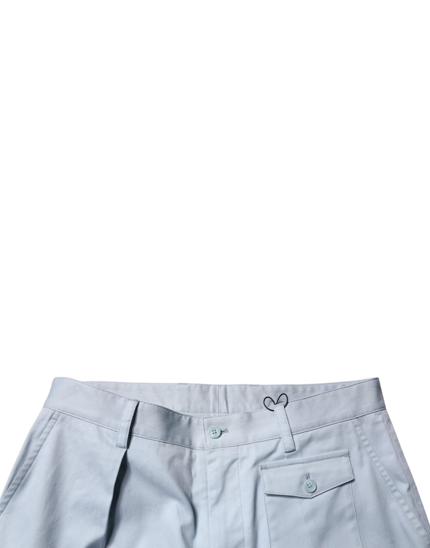 Dolce & Gabbana Light Blue Cotton Cargo Tapered Pants by Dolce & Gabbana