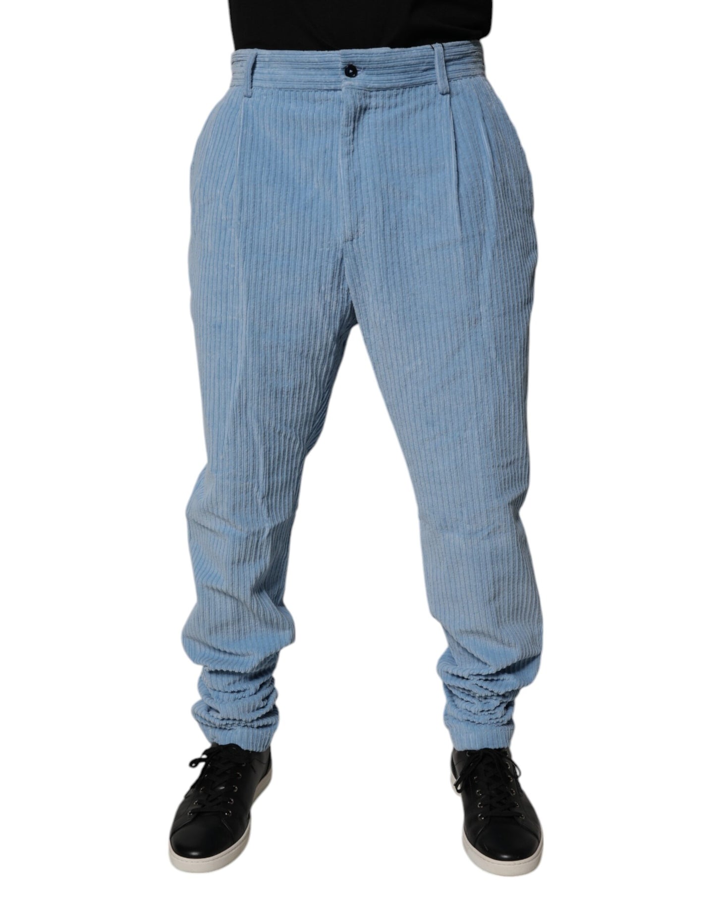 Dolce & Gabbana Light Blue Corduroy Cotton Skinny Denim Jeans by Dolce & Gabbana