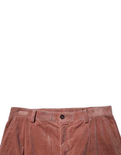 Dolce & Gabbana Brown Corduroy Cotton Cargo Men Denim Jeans by Dolce & Gabbana