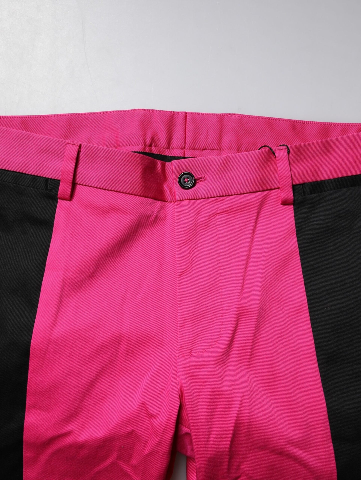 Dolce & Gabbana Pink Black Stripe Slim Fit Men Dress Pants by Dolce & Gabbana
