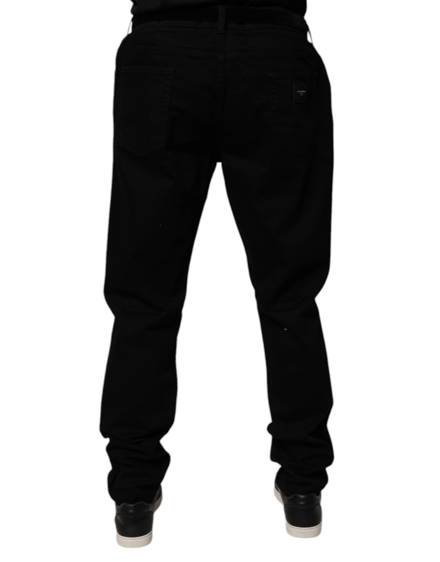 Dolce & Gabbana Black Cotton Stretch Slim Fit Denim Jeans by Dolce & Gabbana