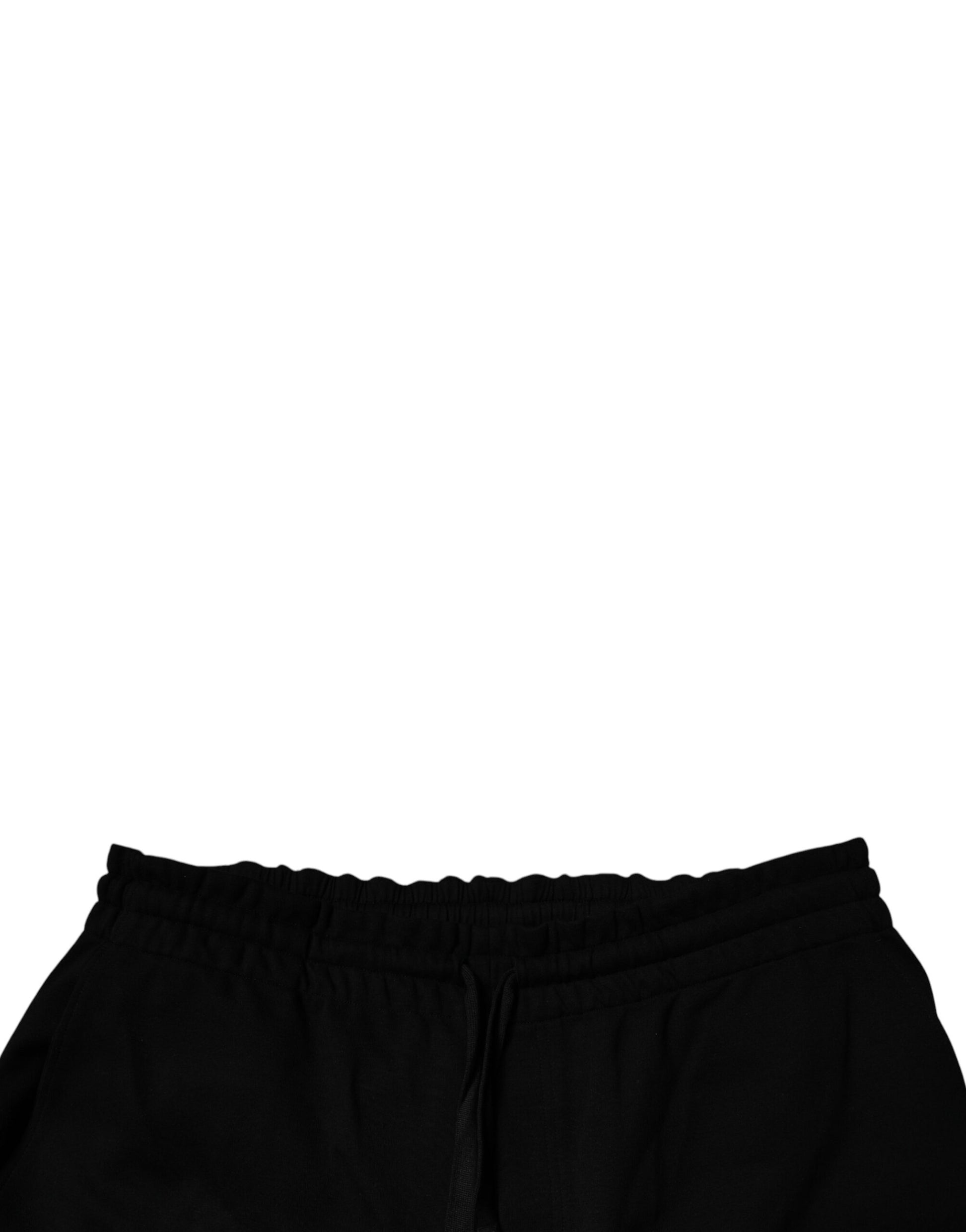 Dolce & Gabbana Black Cotton Jogger Cargo Sweatpants Pants by Dolce & Gabbana