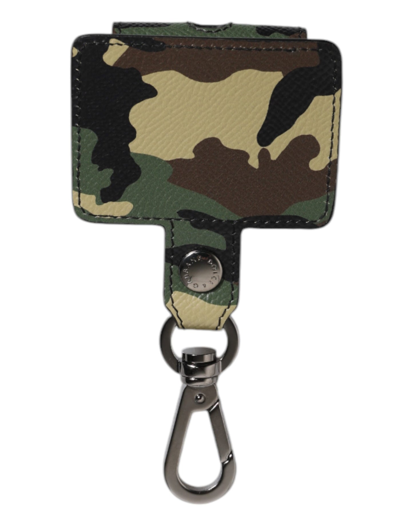 Étui pour Airpods en cuir camouflage multicolore Dolce &amp; Gabbana