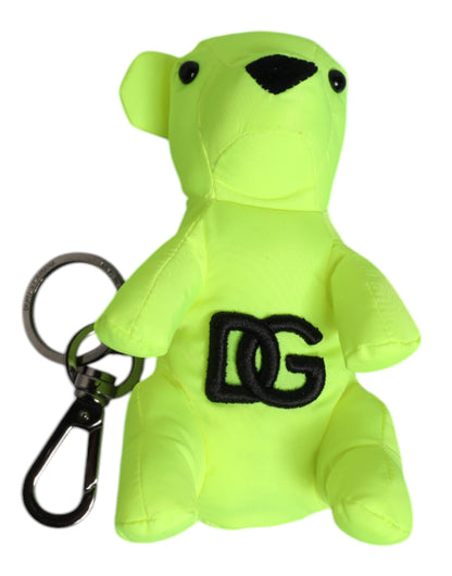 Porte-clés Dolce &amp; Gabbana avec logo brodé ours vert