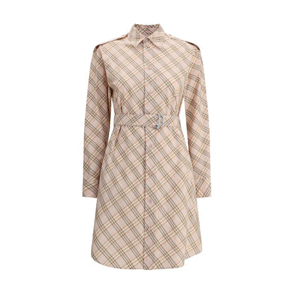 Robe midi à carreaux d'archives Burberry