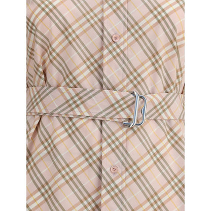 Robe midi à carreaux d'archives Burberry