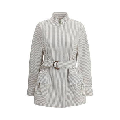 Veste chemise rayée Fendi