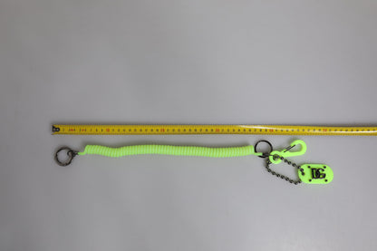 Porte-clés Dolce &amp; Gabbana Green Springy avec logo DG