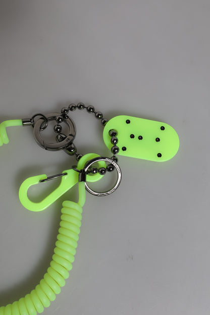 Porte-clés Dolce &amp; Gabbana Green Springy avec logo DG