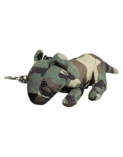 Dolce &amp; Gabbana Multicolor Camouflage Animal Silhouette Keychain