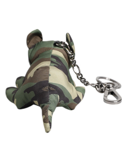 Dolce &amp; Gabbana Multicolor Camouflage Animal Silhouette Keychain