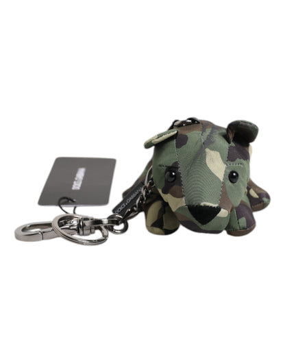 Dolce &amp; Gabbana Multicolor Camouflage Keychain Keyring