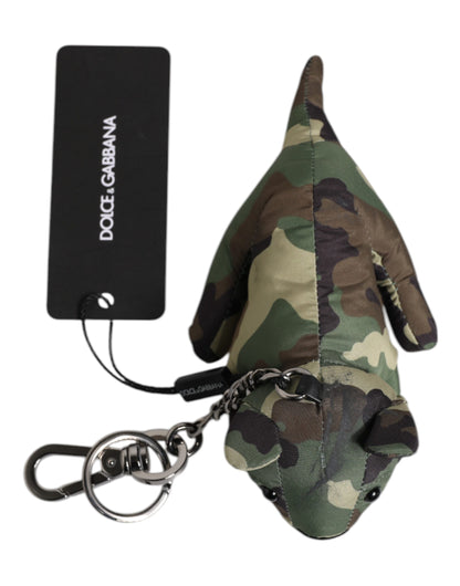 Dolce &amp; Gabbana Multicolor Camouflage Keychain Keyring
