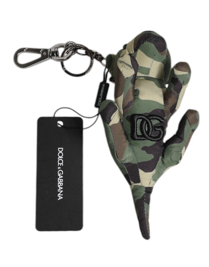 Dolce &amp; Gabbana Multicolor Camouflage Keychain Keyring
