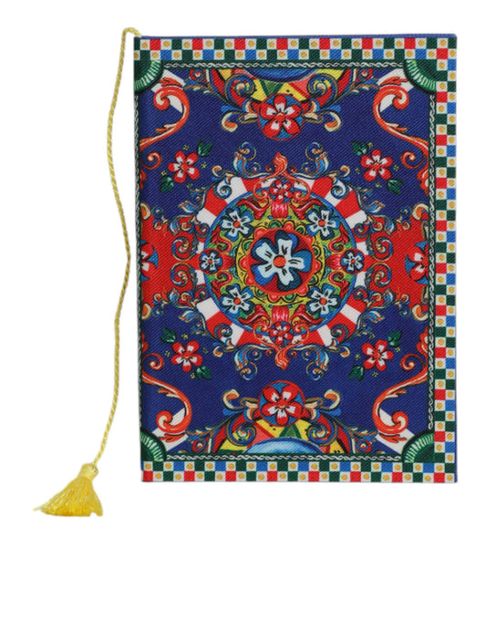 Carnet imprimé Carretto Siciliano en polyester multicolore Dolce &amp; Gabbana