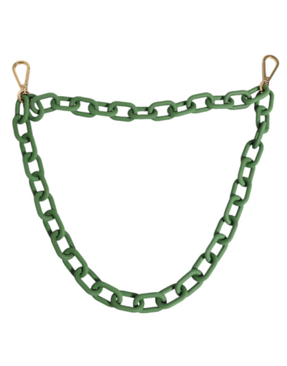 Chaîne de portefeuille épaisse en acrylique plexiglas vert Dolce &amp; Gabbana
