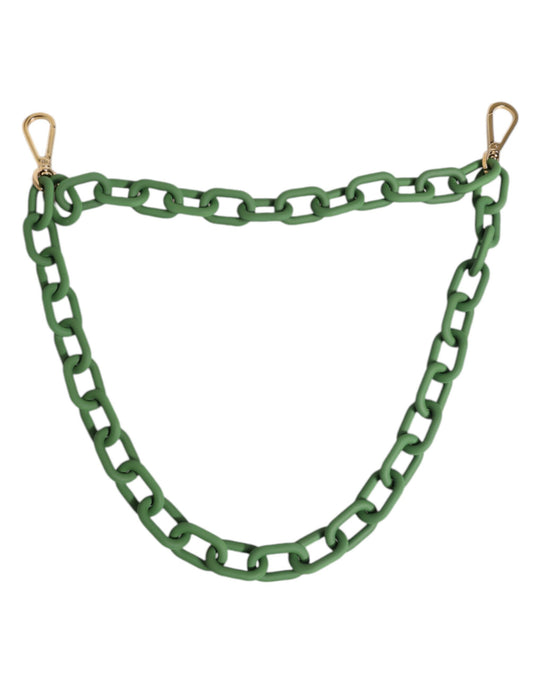 Chaîne de portefeuille épaisse en acrylique plexiglas vert Dolce &amp; Gabbana