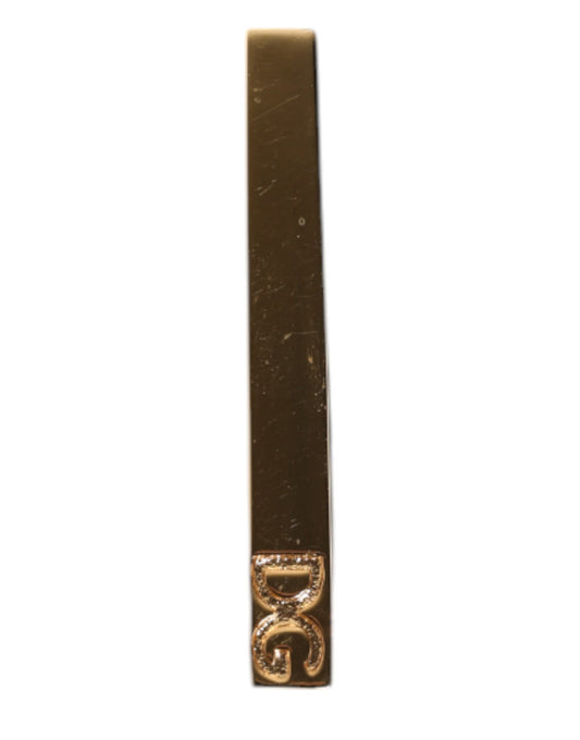 Pince à cravate Dolce &amp; Gabbana en laiton doré avec logo