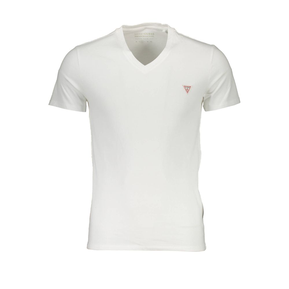 Guess Jeans White Cotton Men T-Shirt by Guess Jeans