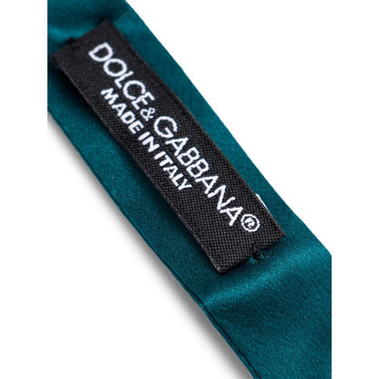 Cravates et nœud papillon en soie verte Dolce &amp; Gabbana