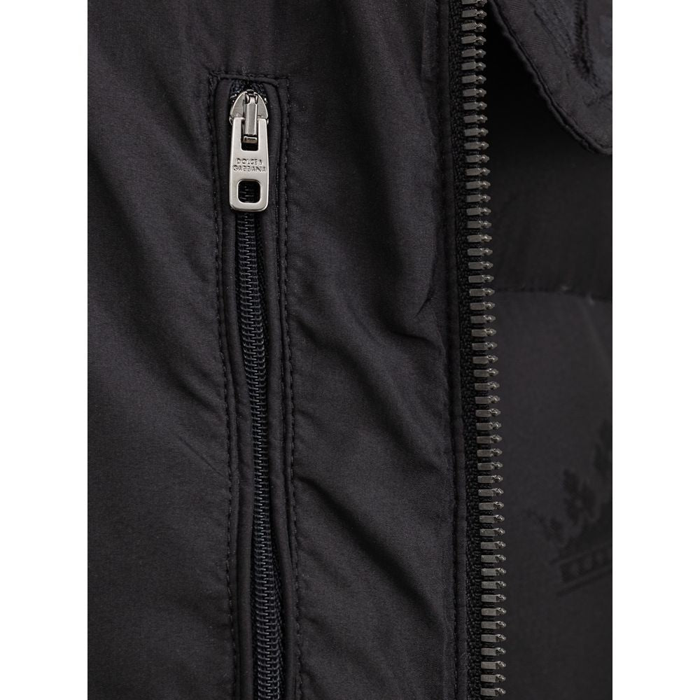 Dolce & Gabbana Black Cotton Jackets & Coat by Dolce & Gabbana