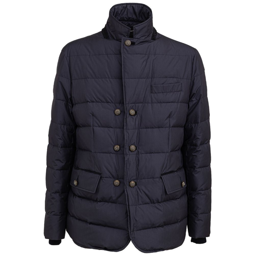 Dolce & Gabbana Blue Polyester Jackets & Coat by Dolce & Gabbana