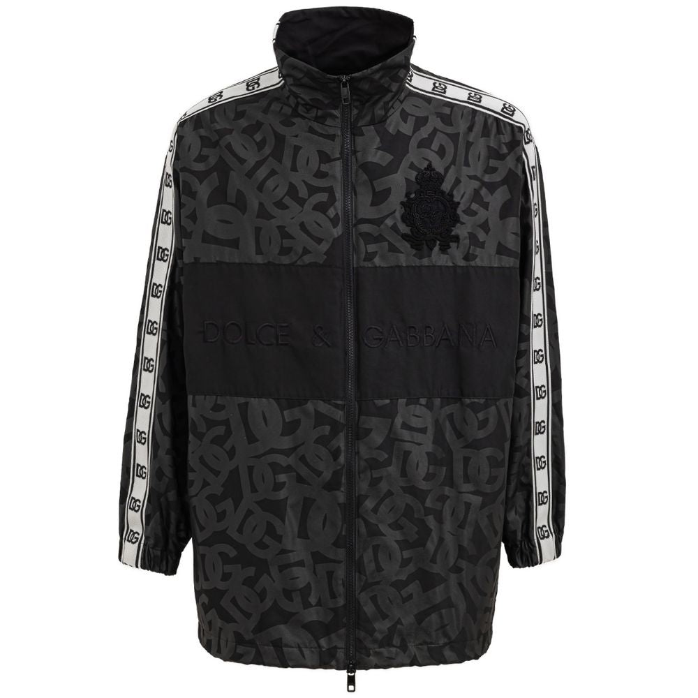 Dolce & Gabbana Black Polyester Jackets & Coat by Dolce & Gabbana