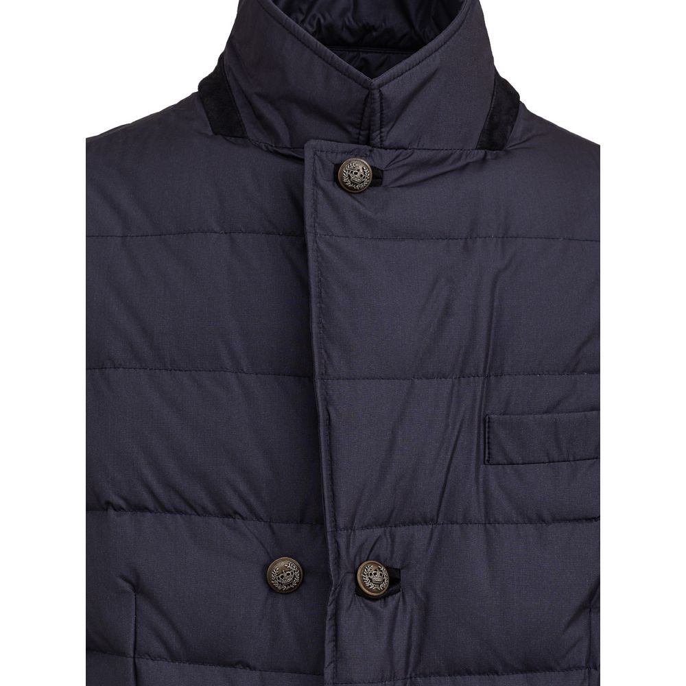 Dolce & Gabbana Blue Polyester Jackets & Coat by Dolce & Gabbana